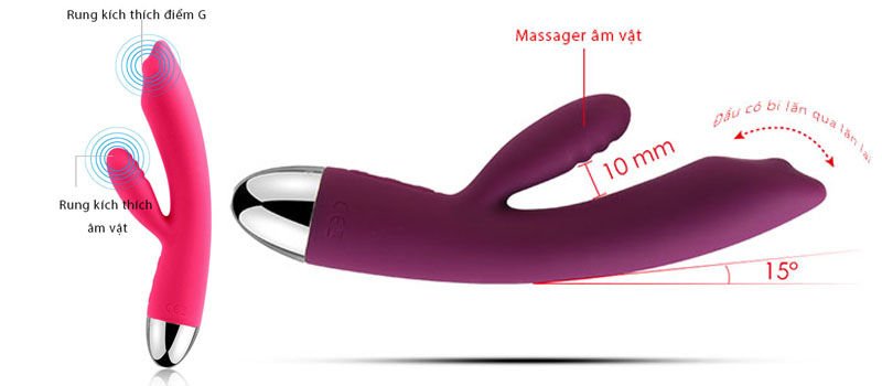 Máy massage điểm G cao cấp Svakom Trysta chi tiết dùng